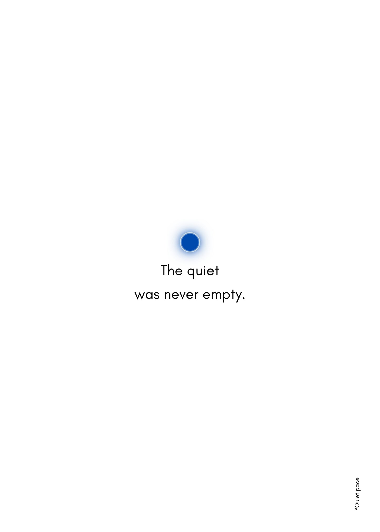 5x7 Quiet Statement Card Set – “The Quiet Was Never Empty”