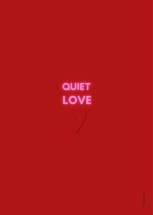 Quiet Love – 5x7 Minimalist Valentine/LOVE Card Set